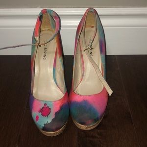 Super cute tie dye heels from Call it Spring
